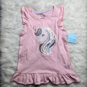 CYNTHIA ROWLEY Unicorn Sequence Ruffle Tank
